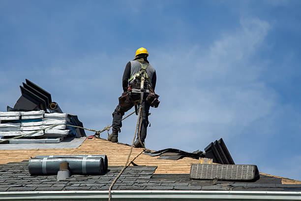 Professional Flat Roof Repair technician working in East Killingly, CT